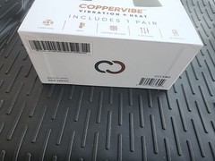 Copper Compression CopperVibe Vibration Heat Therapy Gloves Black (1 Pair)