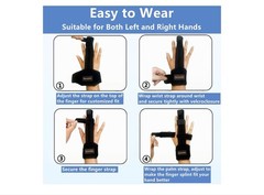 Abaadlw Finger Splint Adjustable Trigger Finger Brace Support Protector