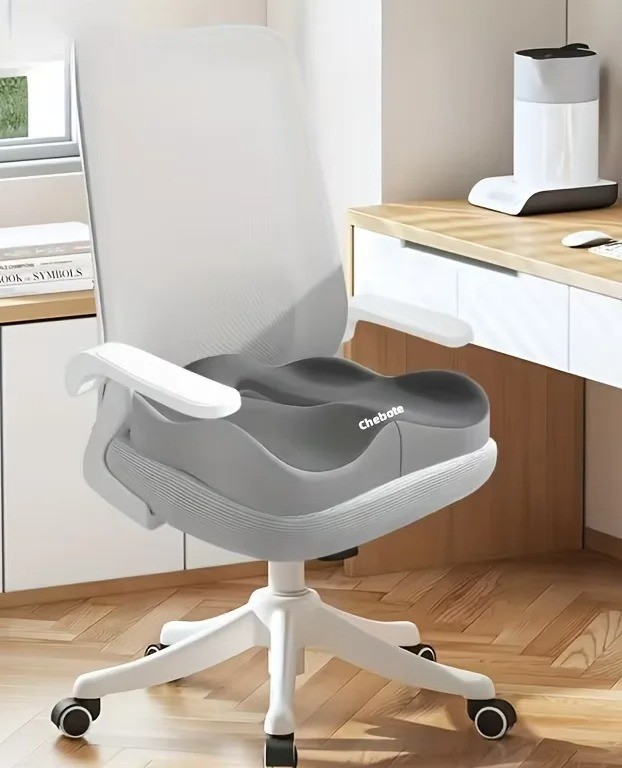 1PC Memory Foam Seat Cushion – 3D Ergonomic Support| Light Green Grey Black Wash