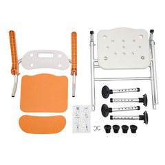 Foldable Shower Seat Folding Bath Chair Bathroom Shower Chair Height Adjustable