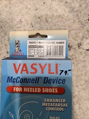 Vasyli + McConnell Foot Orthotics Heeled Shoes 1 Pair Full Length Women’s Med.