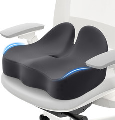 Seat Cushion, Memory Foam Office Chair Cushions, Ergonomic Curved Design for Sci