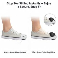 6 Pcs Toe Inserts for Shoes Too Big,Black Shoe Filler Small, Black-6