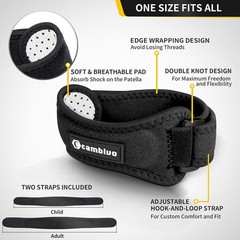 CAMBIVO 2-Pack Patella Tendon Knee Straps Adjustable Brace Pain Relief