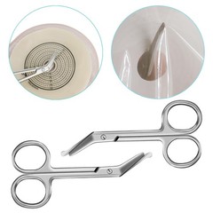 2-Piece Ostomy Scissors, Ostomy Supplies for Ostomy Care, Colostomy, Urothrostom