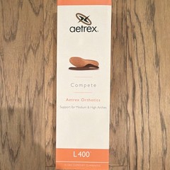 Aetrex Compete L400 Orthotic Insoles Full Length Anti-Microbial Women US 7