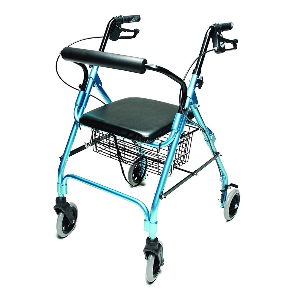 Graham Field Lumex Walkabout Lite Rollator with Seat and 6″ Wheels (Used)