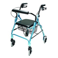 Graham Field Lumex Walkabout Lite Rollator with Seat and 6″ Wheels (Used)
