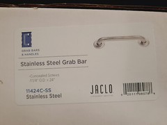 Jaclo 11424C-SS Stainless Steel Grab Bar Commercial Concealed Screw 1-1/4″ *NEW*