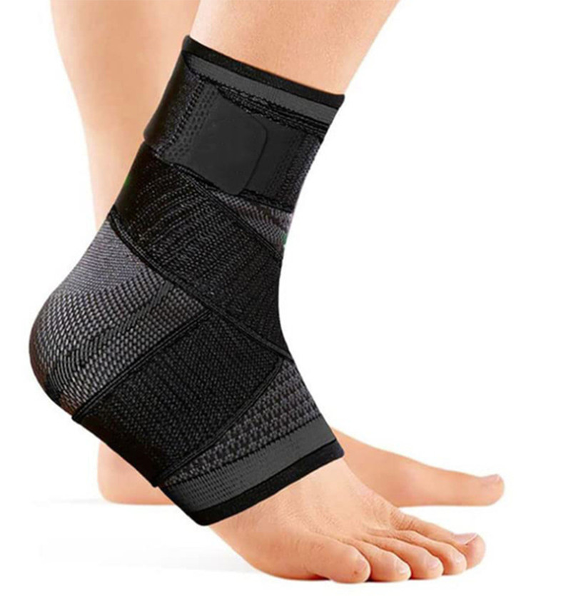 Ankle Brace Support Compression Sleeve Strap for Relief Sprained Tendon Foot Gym