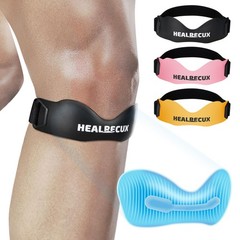 Healrecux Silicone Patellar Tendon Support Strap Adjustable Non-Slip Patella …