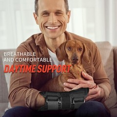 Wrist Brace for Carpal Tunnel – Aluminum Palmer Stay – Fixed Plastic Splints