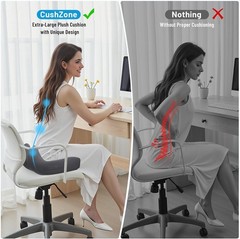Medium Memory Foam Office Chair Cushion – Pain Relief for Sciatica & Tailbone