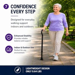 Sky MedSupply Int’l Corp Standard Offset Walking 0.64 Pound Aluminum Orange