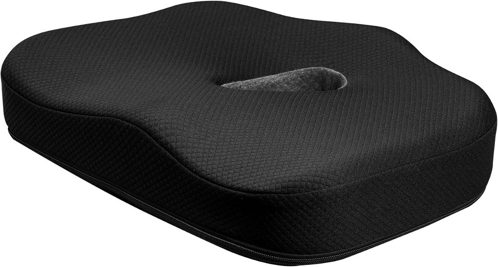 Type S Smoothing Premium Comfort Memory Foam Seat Cushion – Ergonomic Back Pain