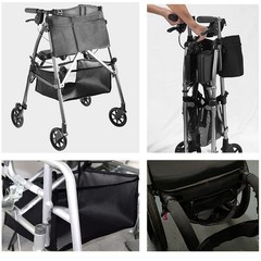 Wheelchair Underneath Bag 600D Oxford Cloth Movable Under Seat Basket For