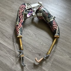 Vintage Patriotic Arm Prosthetics with Dorrance USA Hooks Arms – Left/Right