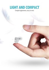 MiNi Hearing Aids Digital Small In Ear Sound Voice Amplifier Enhancer White US