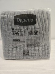 Depend Men’s Night Defense Underwear Gray Large 14 Pack Odorblock Dryshield