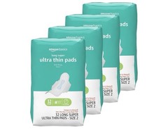Amazon Basics 128 Count Womens Incontinence Panty Pads Liners Bladder #2