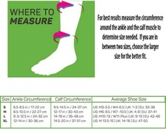 2x Calf Sleeves Leg Support Compression Socks Running Shin Splint Varicose Vein