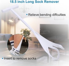 Ergonomic Sock Aid for Easy Wear: 4-Inch Tube Design for Seniors & Mobility Aids