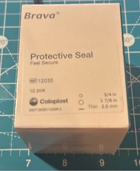 Coloplast Brava Protective Seals, 12035, 3/4 in – 1-7/8 in – Thin 2.5mm, QTY: 10