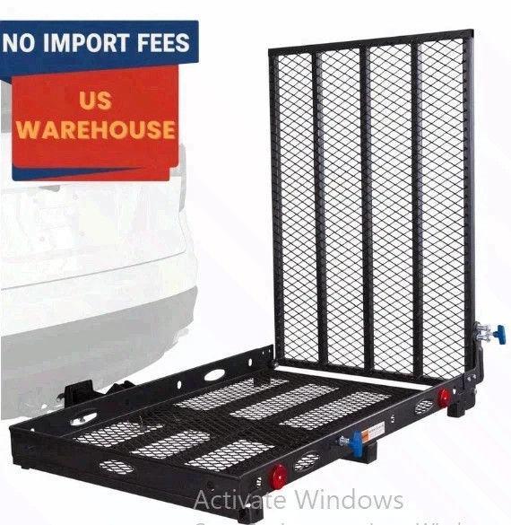 Silver Spring Steel Scooter Wheelchair Carrier 500 lb Folding Hitch Ramp