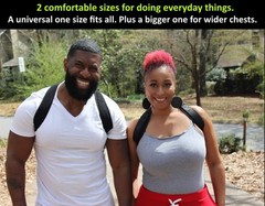 GLADTON Posture Corrector Back Brace for Men and Women. Large (up to 55″)