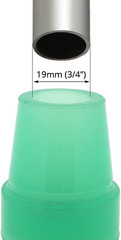 2 Pcs: 3/4″ (19Mm) Glow in the Dark Rubber Tips Ferrules for Walking Canes – Gre