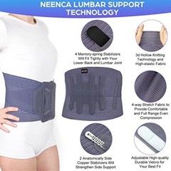 NEENCA Back Support Brace for Pain Relief of Back/Lumbar/Waist Size XXL