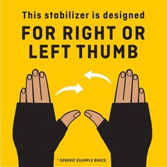 Futuro Deluxe Thumb Stabilizer and Support Left or Right Hand Small/Medium Black