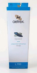 Aetrex Men’s L705 Speed Lynco Orthotics w Metatarsal Support Med/High Arch SZ 10