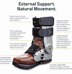 Over-the-Shoe RecoverX Ankle Brace, Alternative to Walking Boot and other AFO…