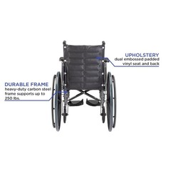 Invacare Tracer EX2 Wheelchair, 18in Seat, Full Arms & Elevating Legrests