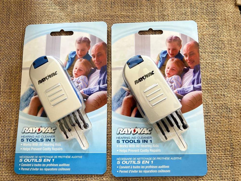 Rayovac Hearing Aid Cleaners 5 Tools in 1, Works with all Hearing Aids 12 total