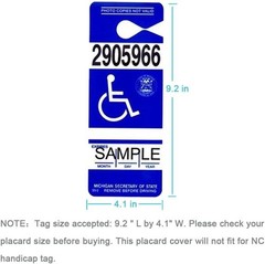 Handicap Placard Holder – Ultra Transparent Disabled Parking Permit Placard P…