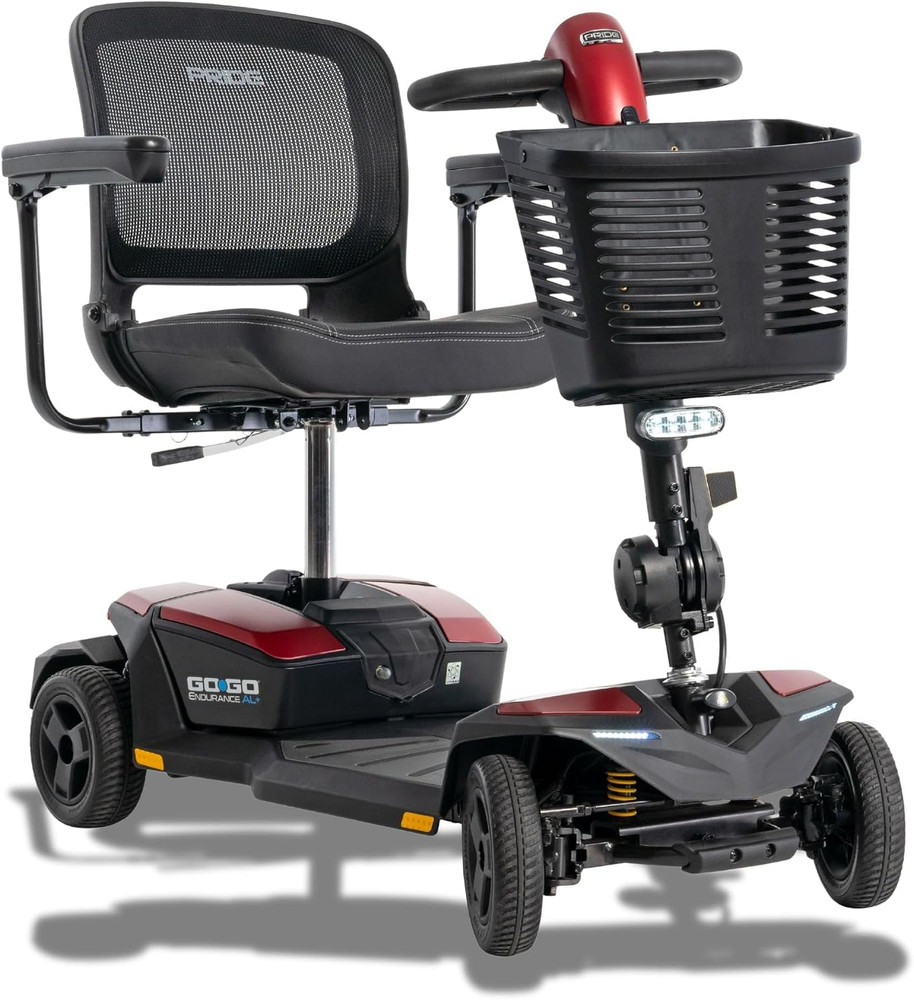 Go Go Endurance AL+ Lightweight 4-Wheel Mobility Scooter – 325 Lb Weight Capacit