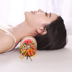 Aicao Cervical Pillow Cylindrical Cervical Pillow for Sleep Assistance Pillow