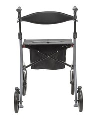Carbon Fiber AeroCarbon Ultra Lite Rollator Gray Drive Medical 330 lb Capacity