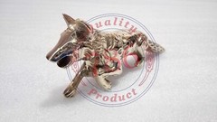Designer Brass Running fox Handle Wooden Walking Cane Stick Handmade Decorative