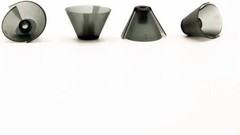 GN Resound Sure Fit Hearing Aid Standard Receiver Tulip Domes Dark Gray Split…