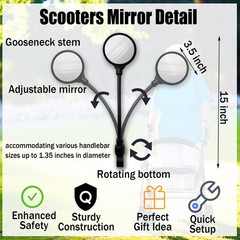 Mobility Scooter Accessories black 15 inches (length) x 3.5 inches (diameter)