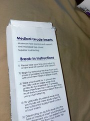 New Medical Grade Shoe Inserts Made in the USA Mens size 10 11 Athletic Met Pads