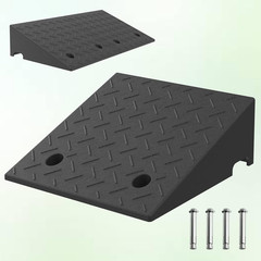 6.7″ Non-Slip Rubber Wheelchair Ramp – 2PCS, 2200Lbs Load Capacity