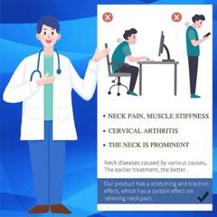 Cervical Neck Traction Device Back Stretcher Pain Relief Over The Door Arthritis