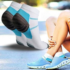 5Pk Compression Socks Planter Fasciitis Heel Ankle Support Foot Arch Pain Relief