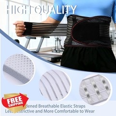 ChromaBloom Back Support Gray Large Waist Belt