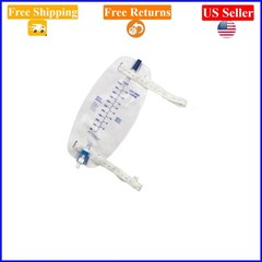 Easy-Tap 32 Oz Leg Bags (3 Pack) with Cloth Straps & Flip Drain, Latex-Free