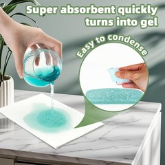 50 Pack Commode Liners with Super Absorbent Pads, Universal Fit All Standard